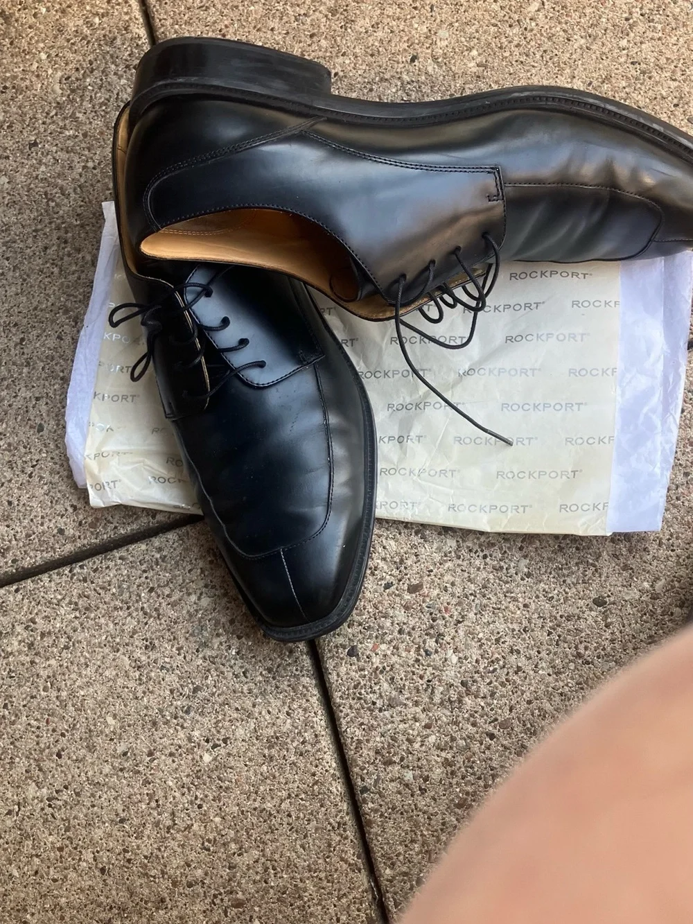 Rockport Kinetic Air Circulator Comfort Black Leather 13M🌺